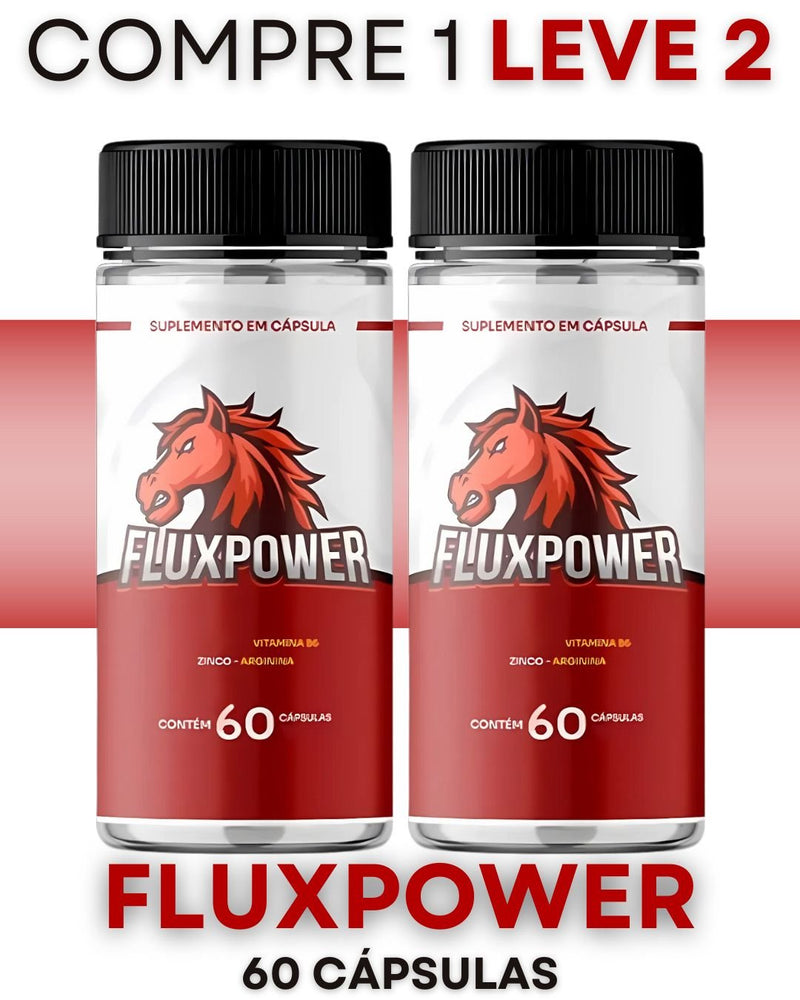 Compre 1 Leve 2 - Flux Power 60 Cápsulas - Desempenho e Vitalidade + Frete Grátis
