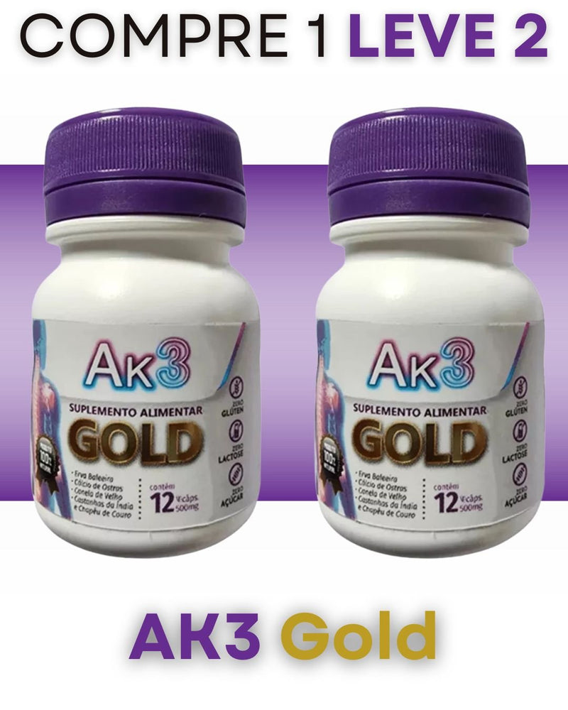 Compre 1 Leve 2 - AK3 Gold   Alívio das Dores nas Juntas e no Corpo + Frete Grátis