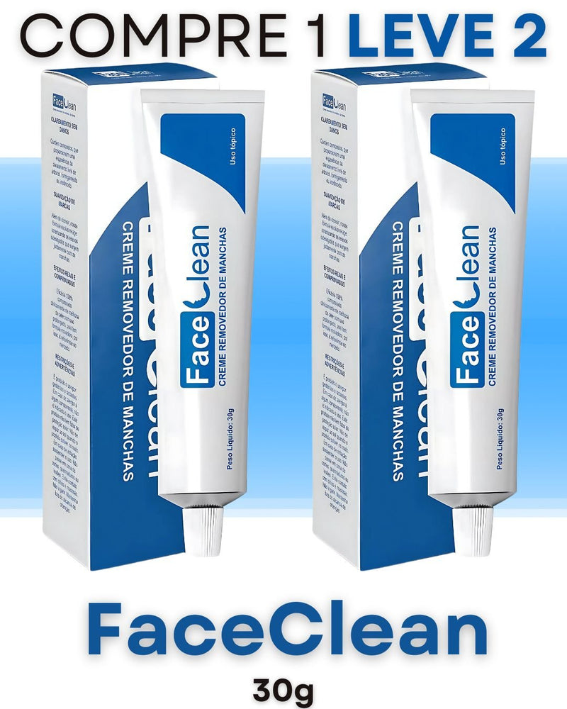 Compre 1 Leve 2 - Face Clean - Pele Clara, Uniforme e Radiante Todos os Dias + Frete Grátis
