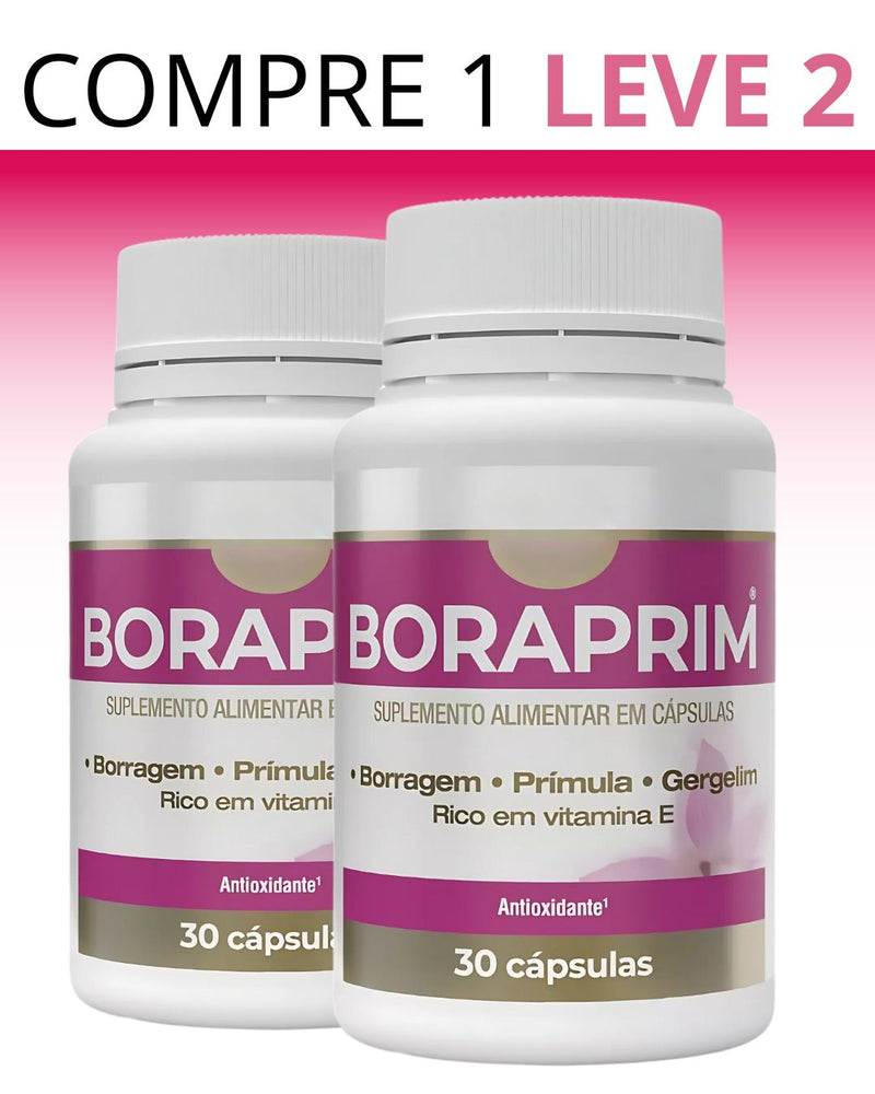 Compre 1 Leve 2 - Boraprim 30 Cápsulas - Sua Rotina Feminina Com Mais Leveza e Harmonia