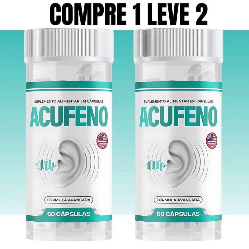 COMPRE 1 LEVE 2 - Acufeno 60 Cápsulas - Bem-Estar e Conforto Auditivo  + Frete Grátis
