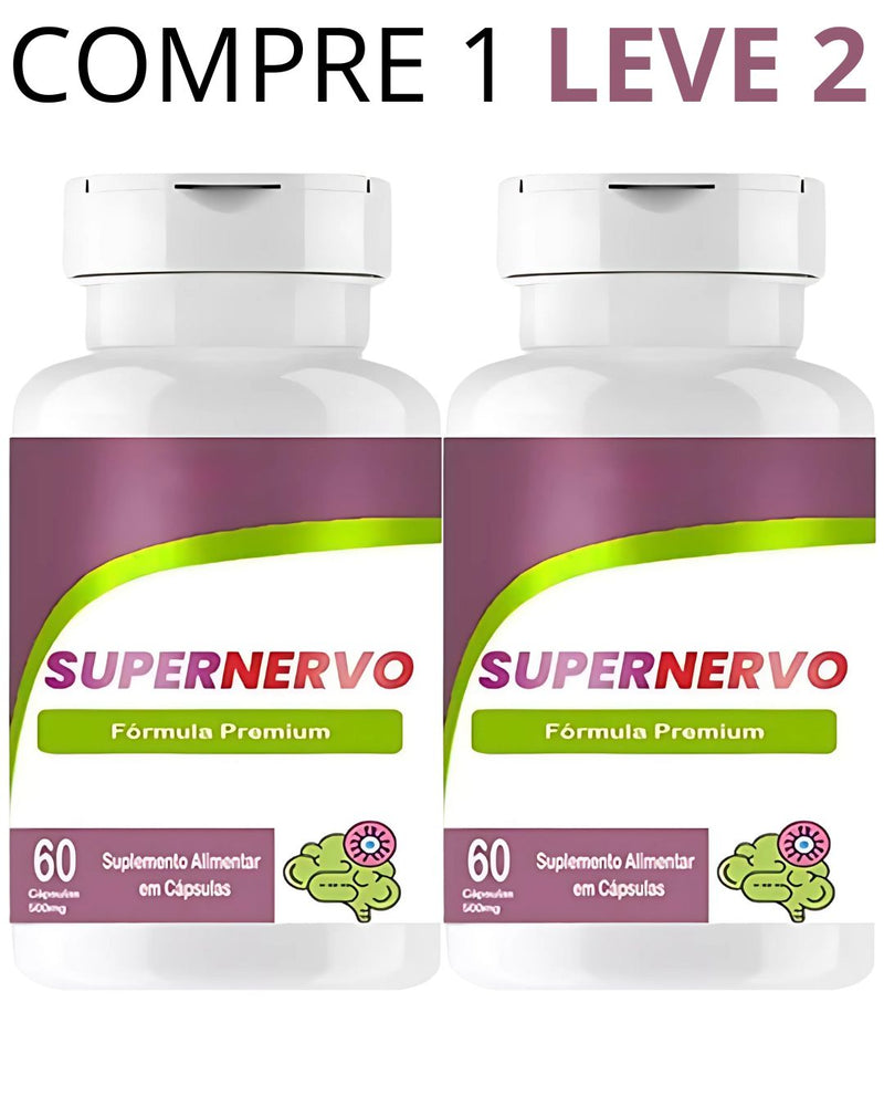 Compre 1 Leve 2 - Supernervo 60 Cápsulas - Bem-estar e Equilíbrio Para o Seu Dia a Dia + Frete Grátis