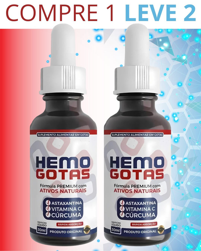 Compre 1 Leve 2 - HemoGotas 30ml - Liberdade Para Viver Sem Incômodos + Frete Grátis