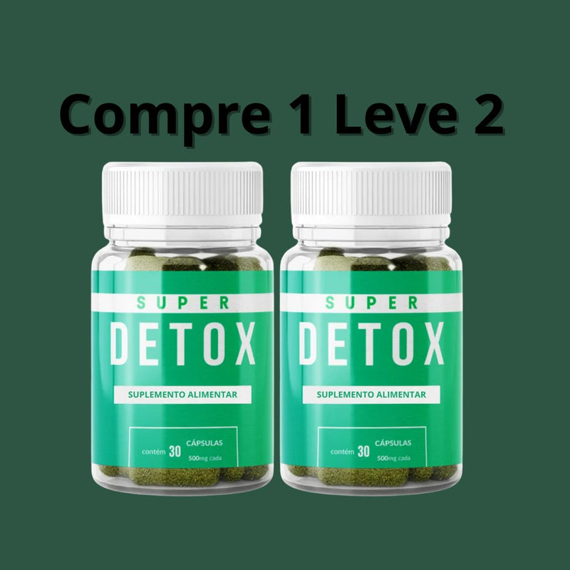 Super Detox 30 Cápsulas -  Seu Aliado na Busca Por Um Corpo Mais Saudável + Frete Grátis
