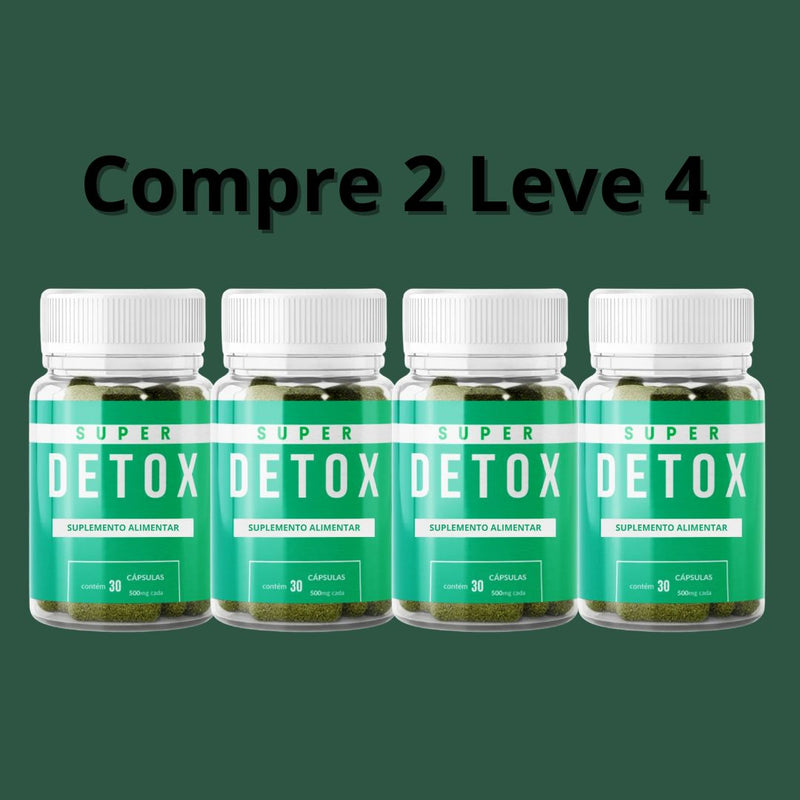 Super Detox 30 Cápsulas -  Seu Aliado na Busca Por Um Corpo Mais Saudável + Frete Grátis