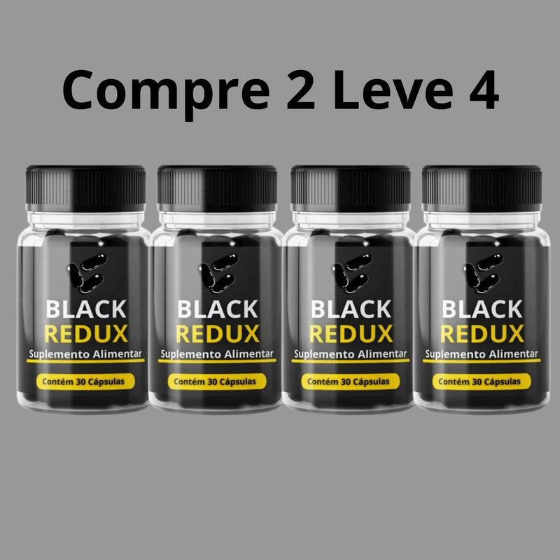 Black Redux 30 Cápsulas - Seu Parceiro na Busca Por Um Corpo Mais Saudável + Frete Grátis